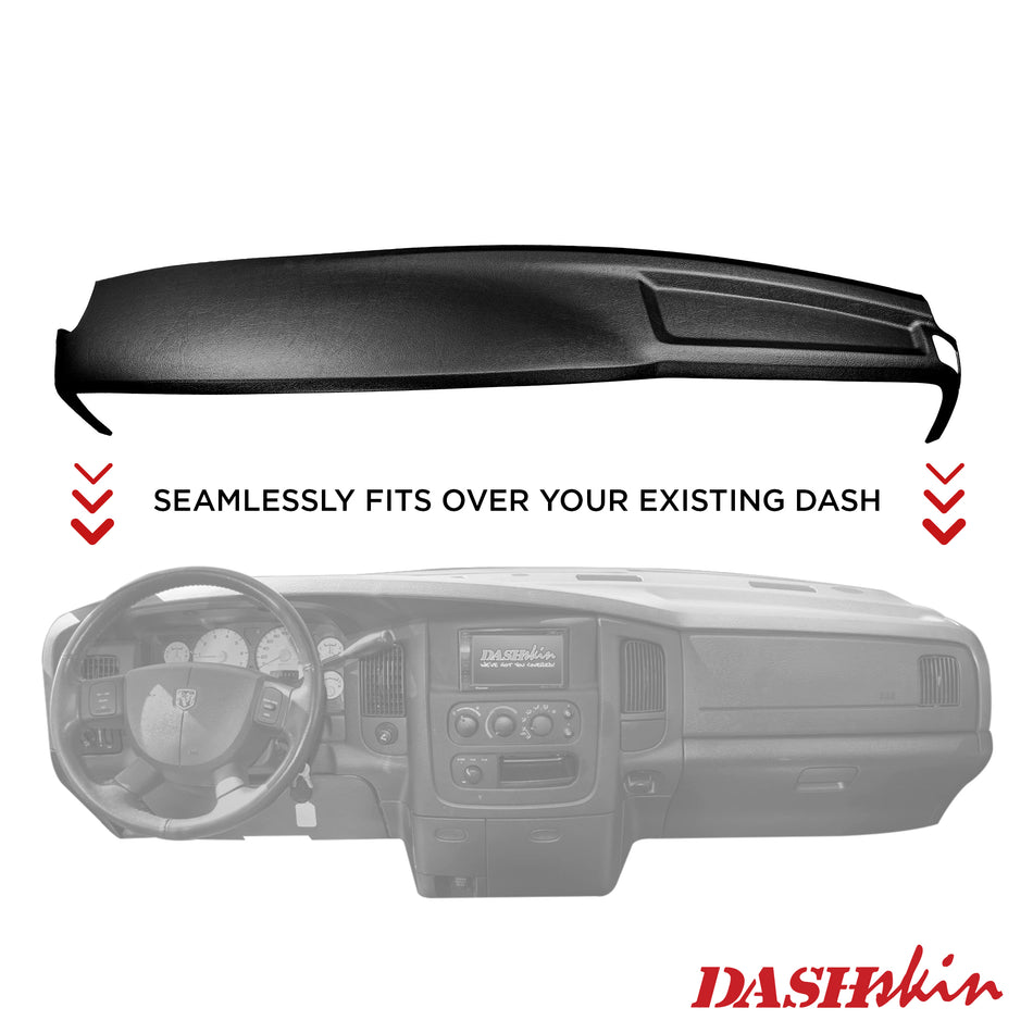 2002-2005 Dodge Ram Half Molded Dash Cover (Main Dash Section) - DashSkin