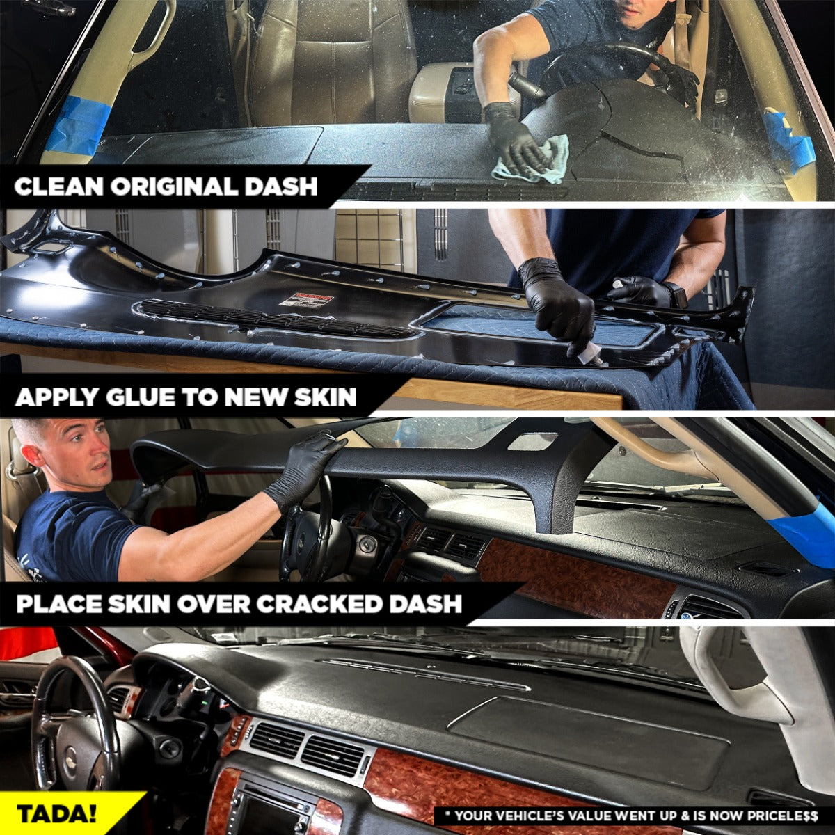 2007-2014 Tahoe Suburban Yukon Avalanche (Silverado LTZ/Sierra SLT & Denali) Dash Cover - DashSkin