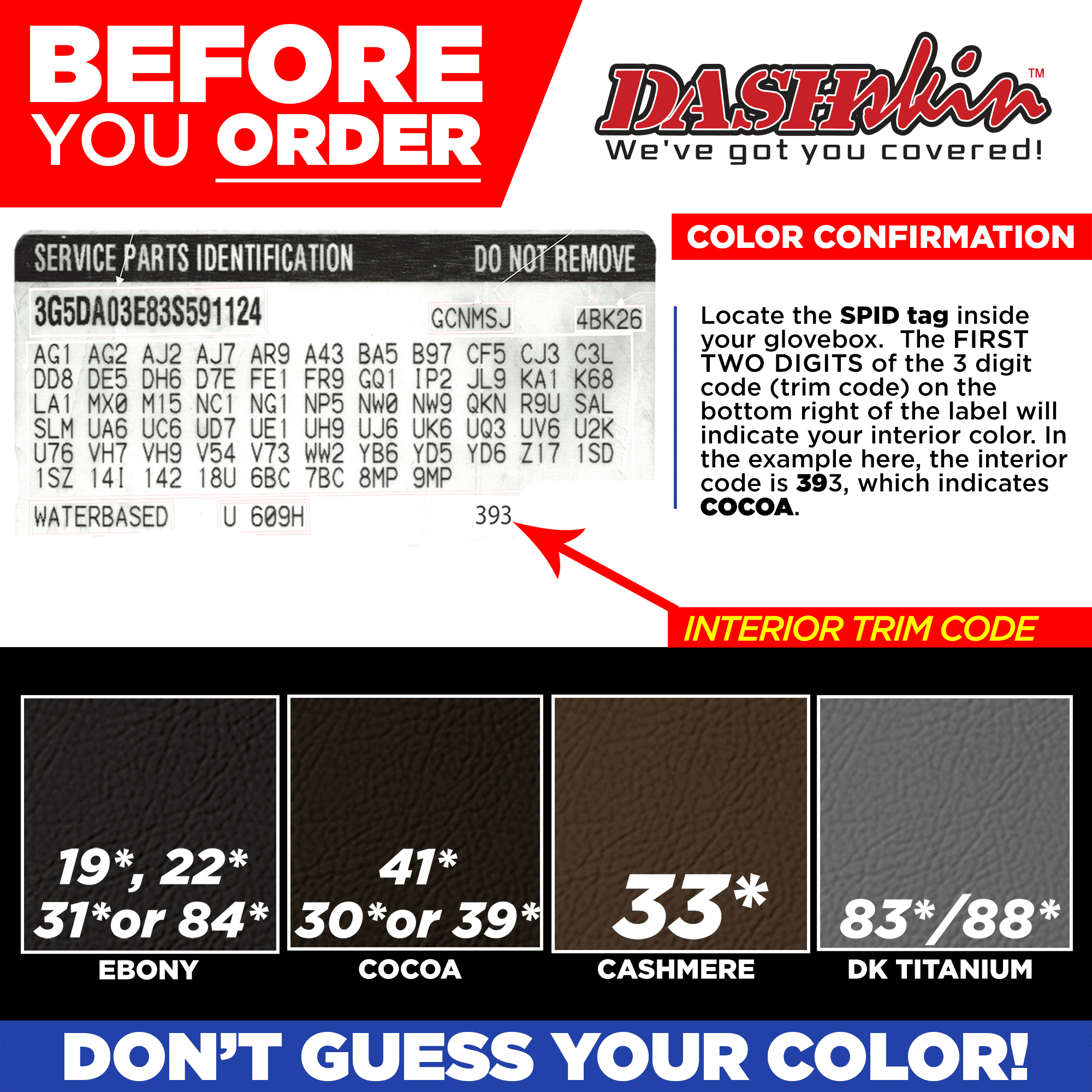 2007-2014 GM Truck Aerosol Colormatched Interior Paint for Vinyl & Plastics (12oz) - DashSkin