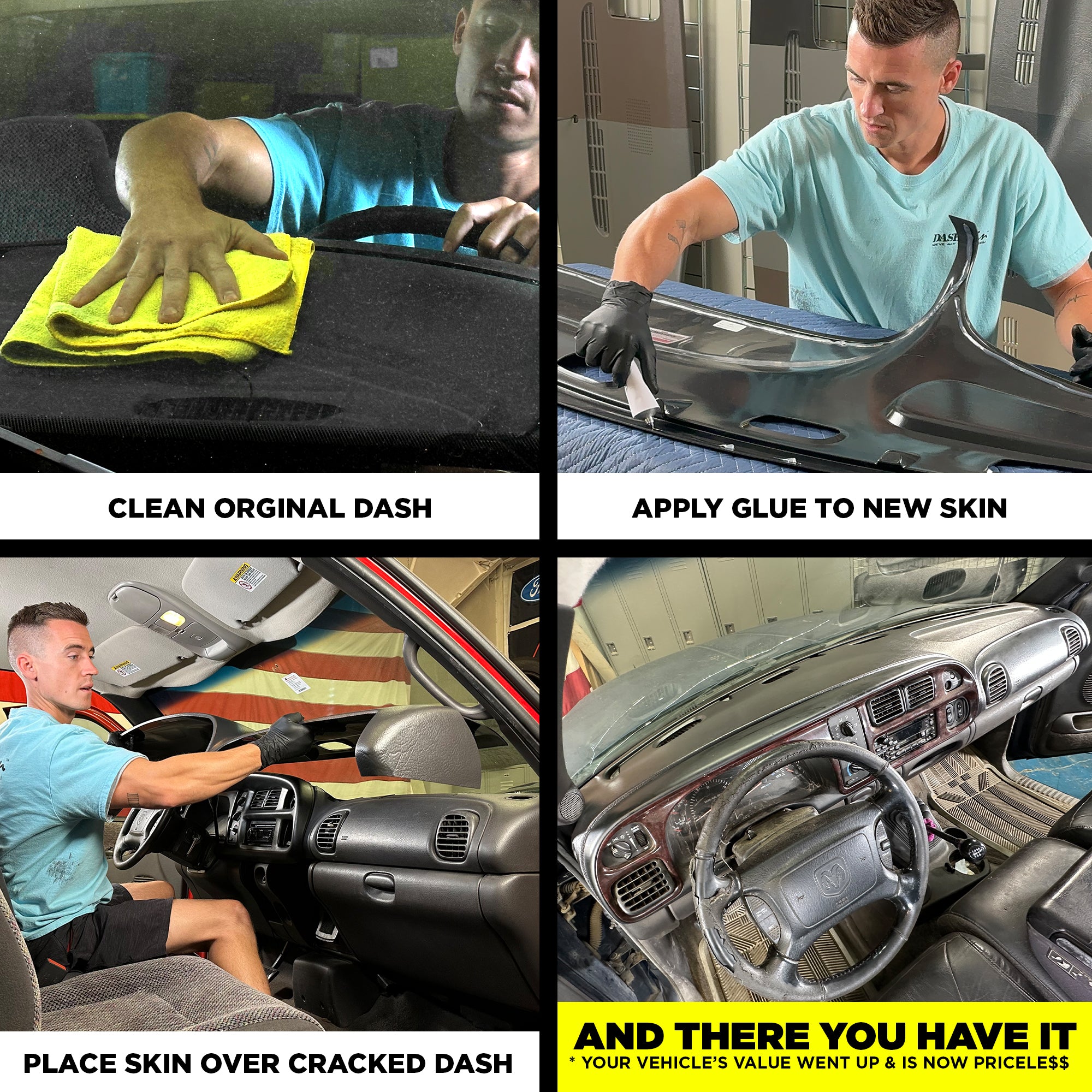 1998-2001 Dodge Ram 1500 (98-02 Ram 2500/3500) Molded Dash Cover - DashSkin