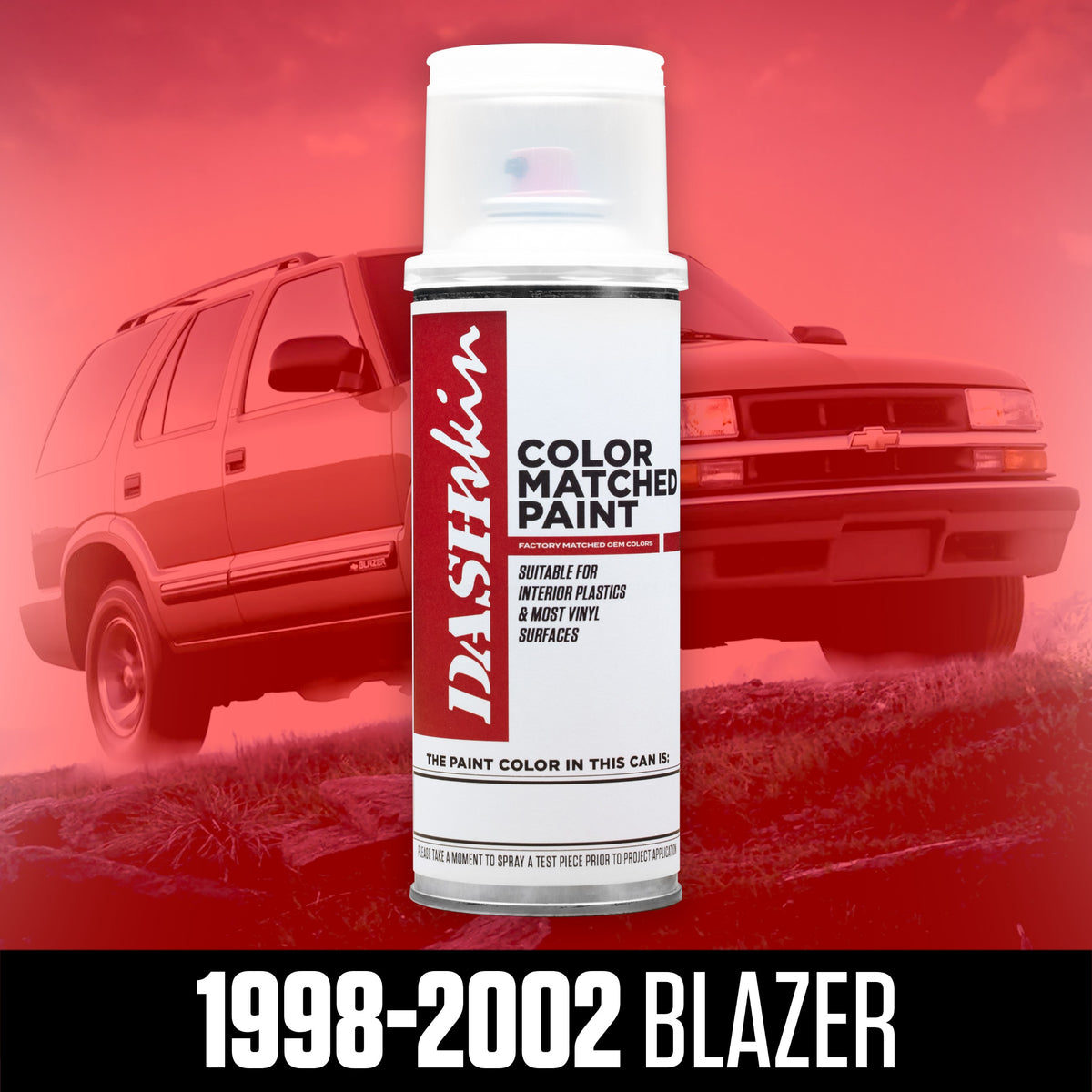 1998-2002 Blazer/Jimmy/S10/Sonoma/Bravada Aerosol Colormatched Interior Paint for Vinyl & Plastics (12oz) - DashSkin