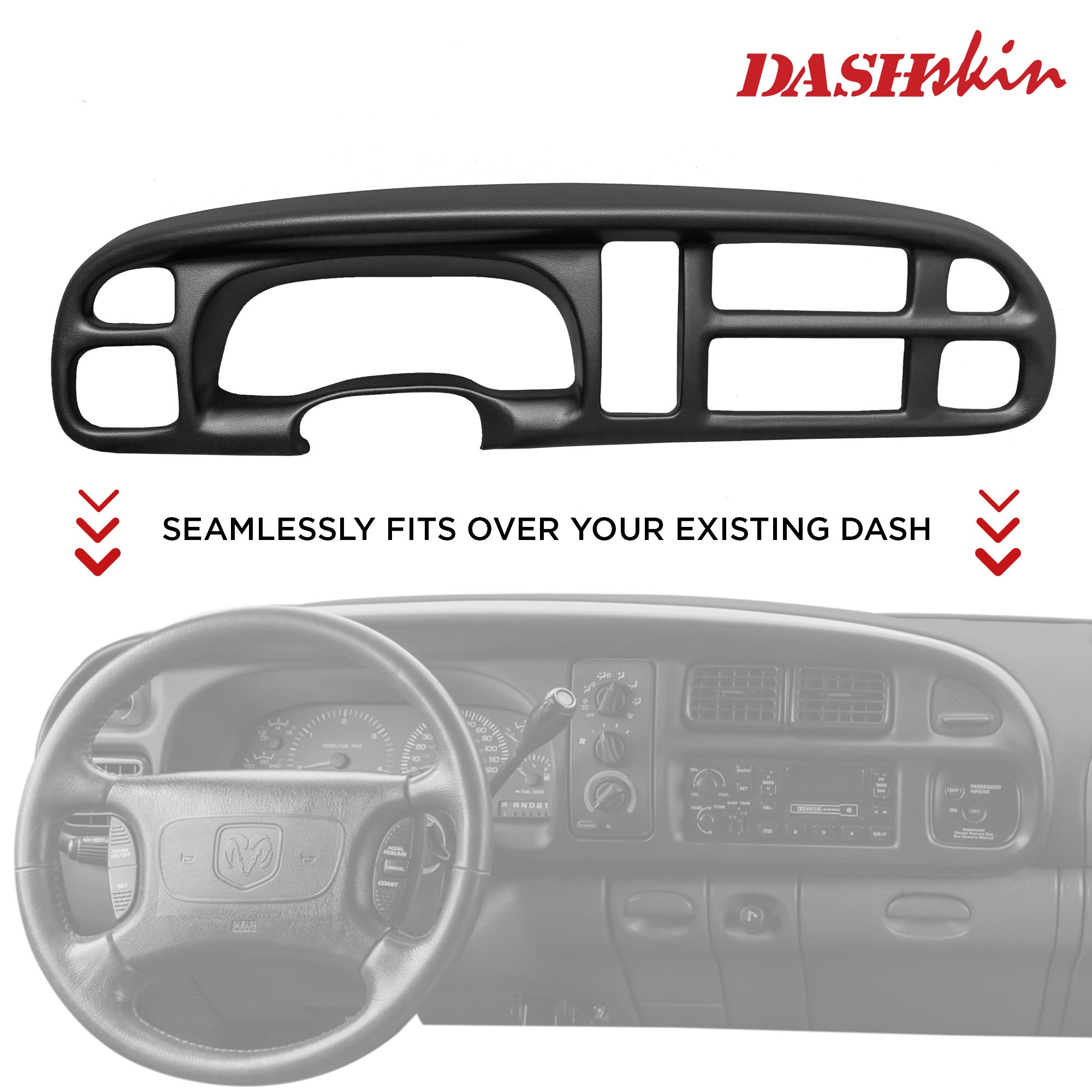 Molded Dash Top Cover 98-02 Dodge Ram