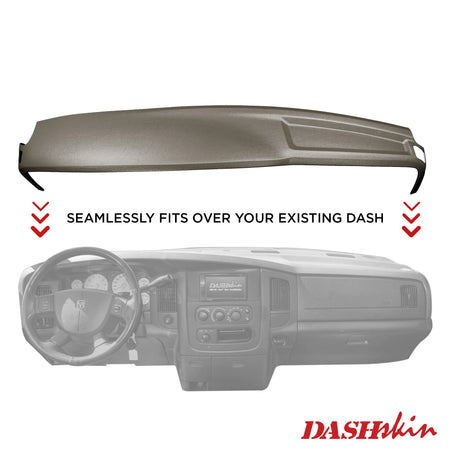 2002-2005 Dodge Ram Half Molded Dash Cover (Main Dash Section) - DashSkin