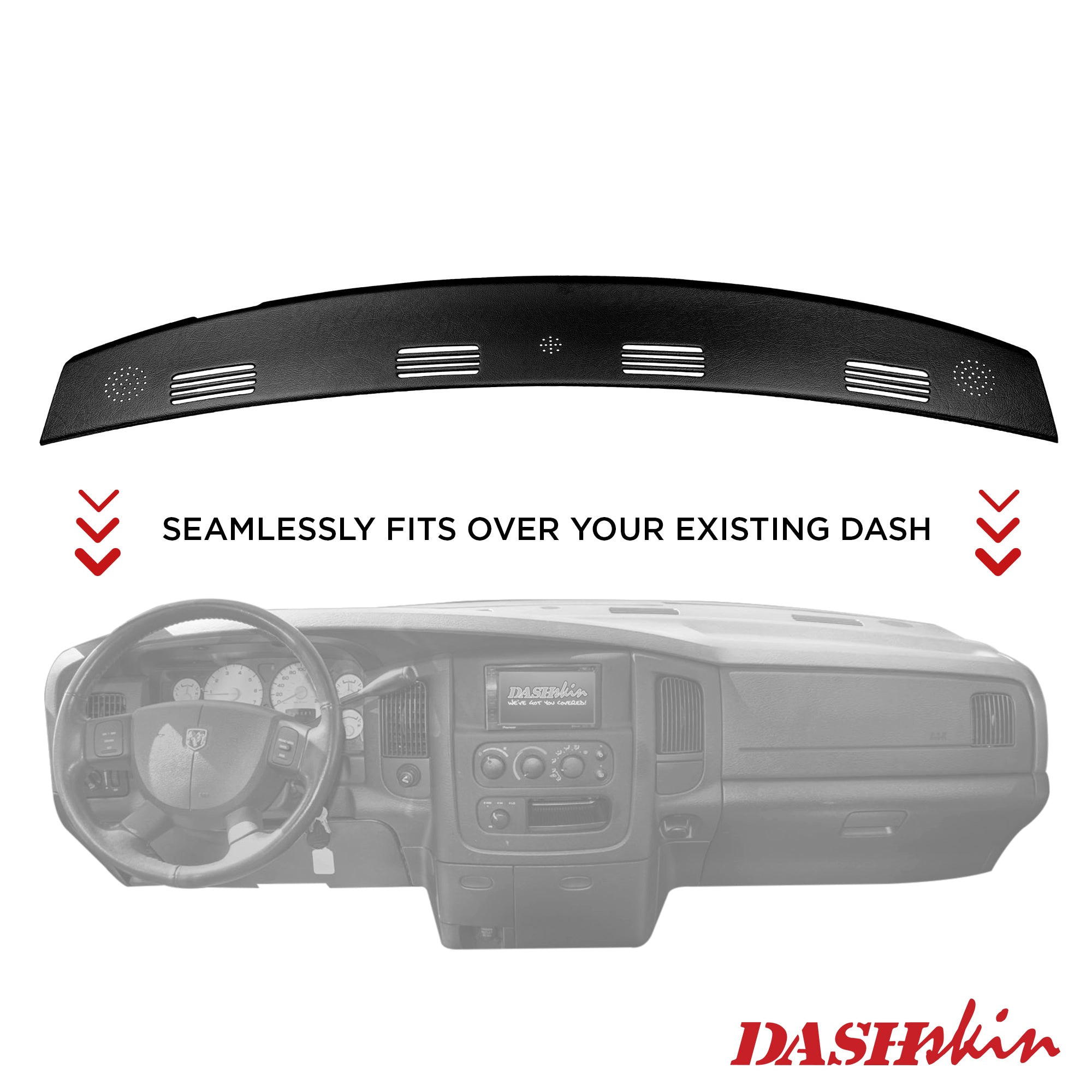 2002-2005 Dodge Ram Rear Defrost Dash Cover - DashSkin