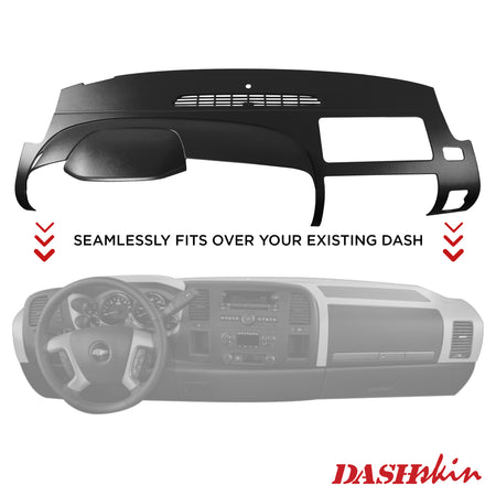 2007-2013 Silverado LS/LT Sierra SL/SLE One Piece Dash Cover - DashSkin