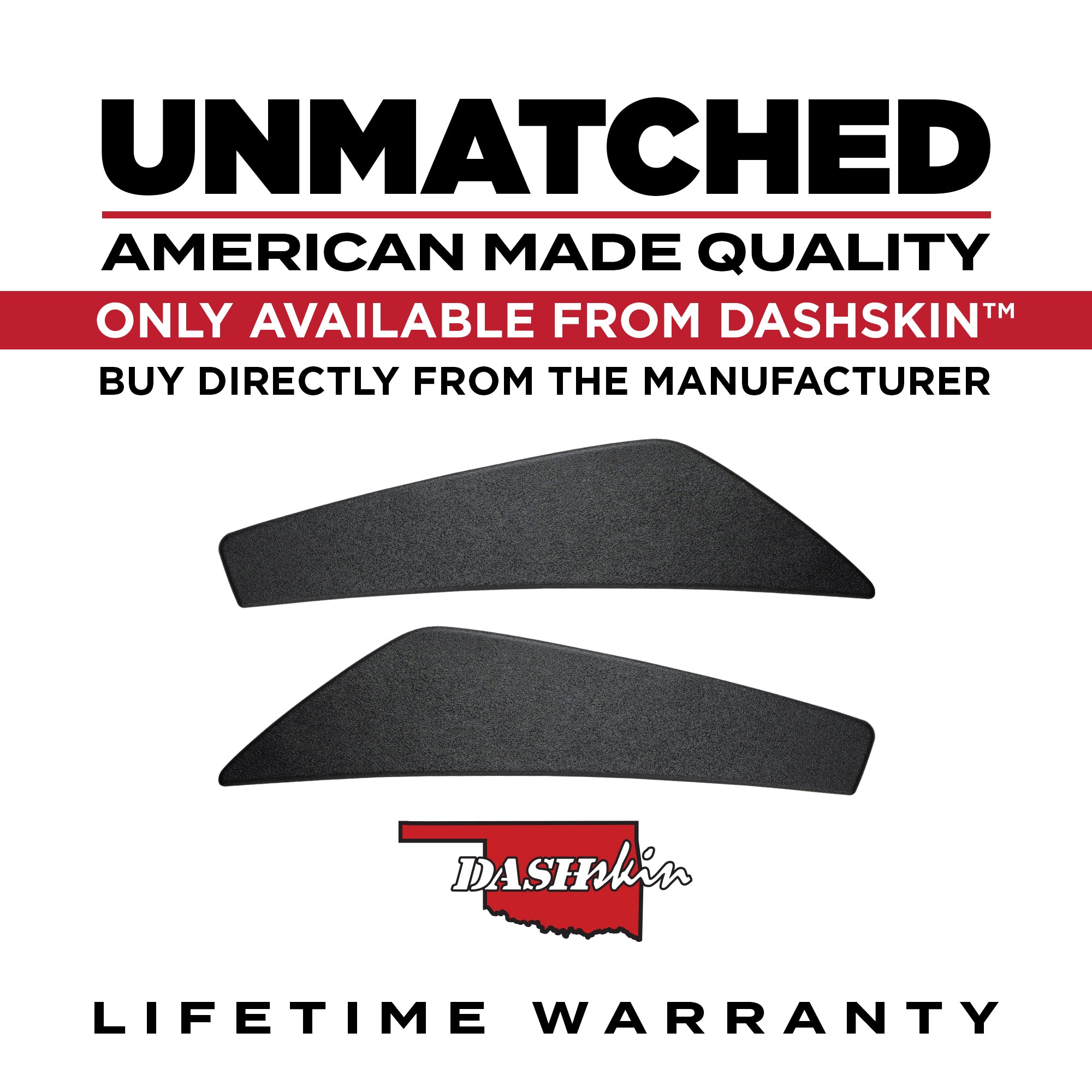 2010-2014 Ford Mustang Molded Door Panel Inserts (Left+Right Pair) - DashSkin