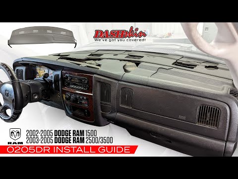 2002 2005 Dodge Ram Dash Cover Half Cap DashSkin