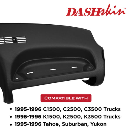 1995-1996 Chevrolet/GMC Truck Dash Cover C/K 1500-3500 Tahoe Suburban Yukon - DashSkin